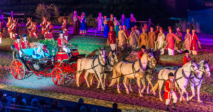 Queen Victoria at Kynren - an epic tale of England in County Durham.